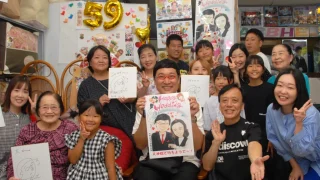 5年越しのラブコール』南海キャンディーズの山ちゃん来訪！ - 天神橋